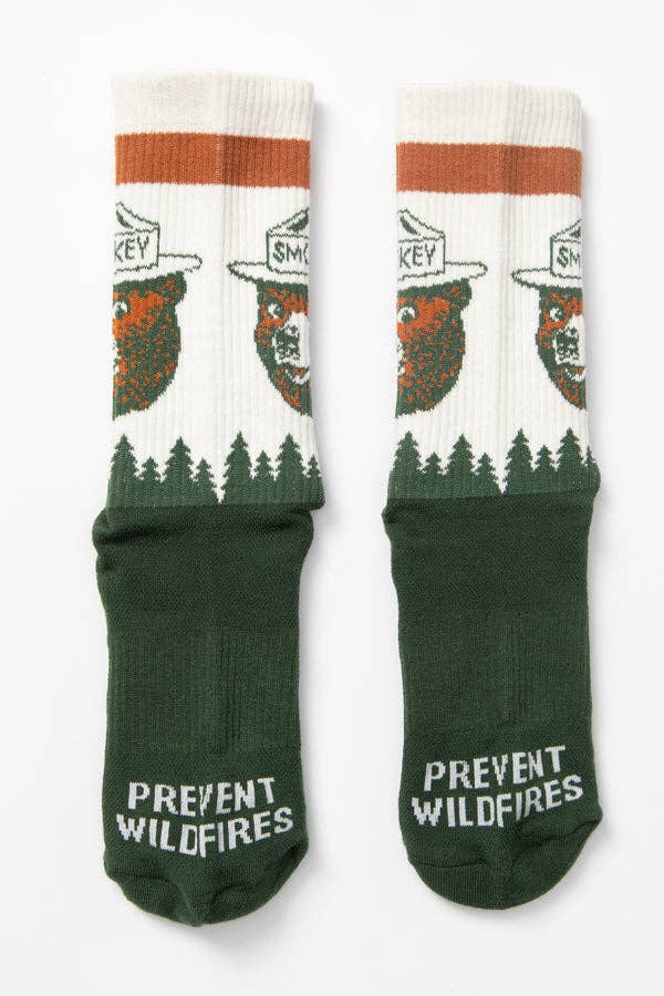Smokey Bear Prevent Wildfires Socks