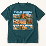 California National Parks T-Shirt — Comfort Colors 1717 in Blue Spruce