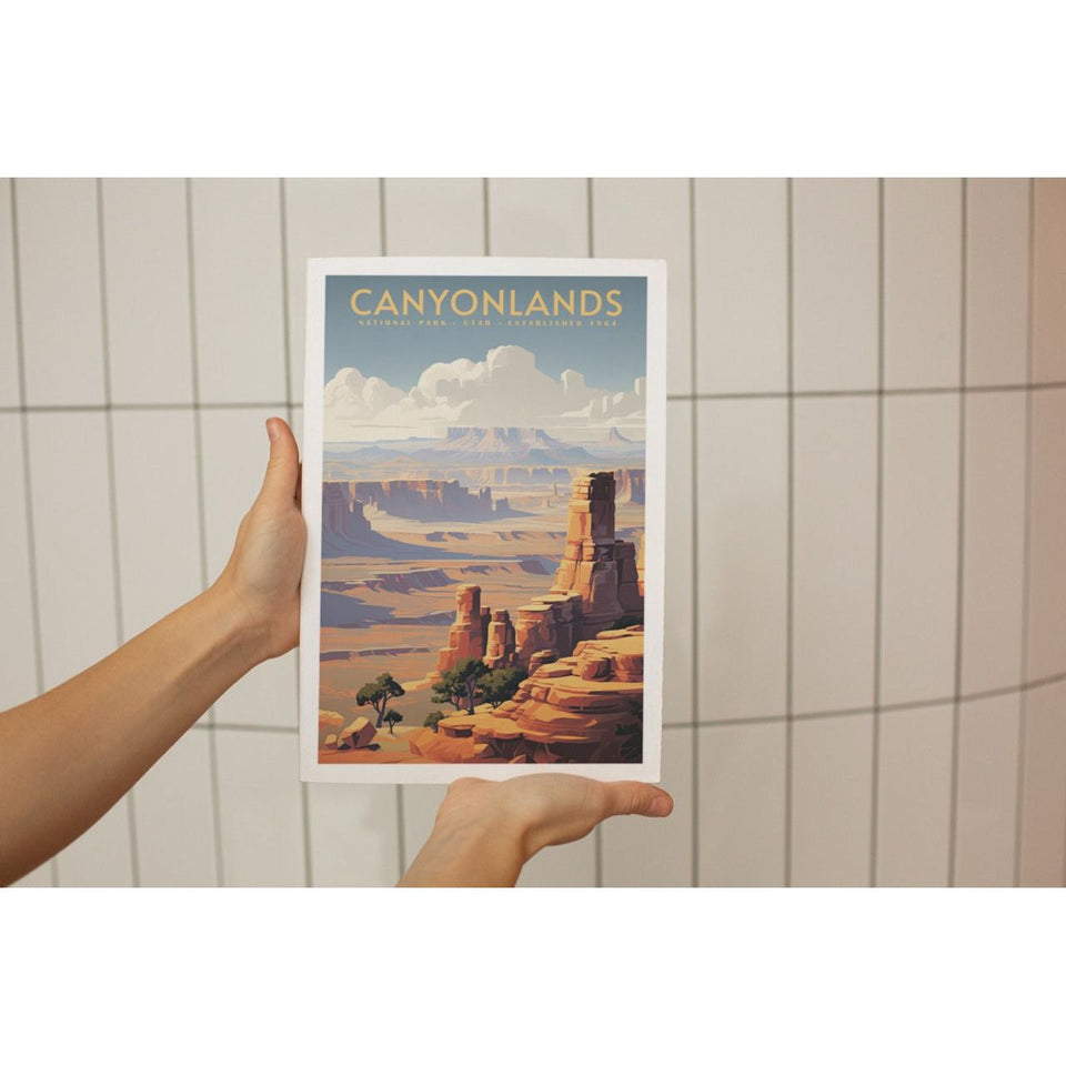 Canyonlands National Park Poster – Broad Canyon & Clouded Mesa