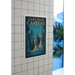 Carlsbad Caverns National Park Poster – Blue Cave & Hanging Formations