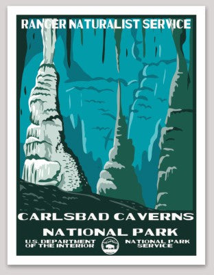 Carlsbad Caverns National Park WPA Sticker Large