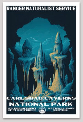 Carlsbad Caverns National Park WPA Sticker Large