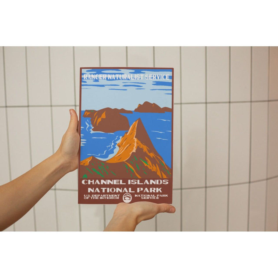 Channel Islands National Park Poster – Coastal Point & Rocky Islands – Ranger Header
