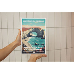 Channel Islands National Park Poster – Sea Arch & Turquoise Cove – Ranger Header