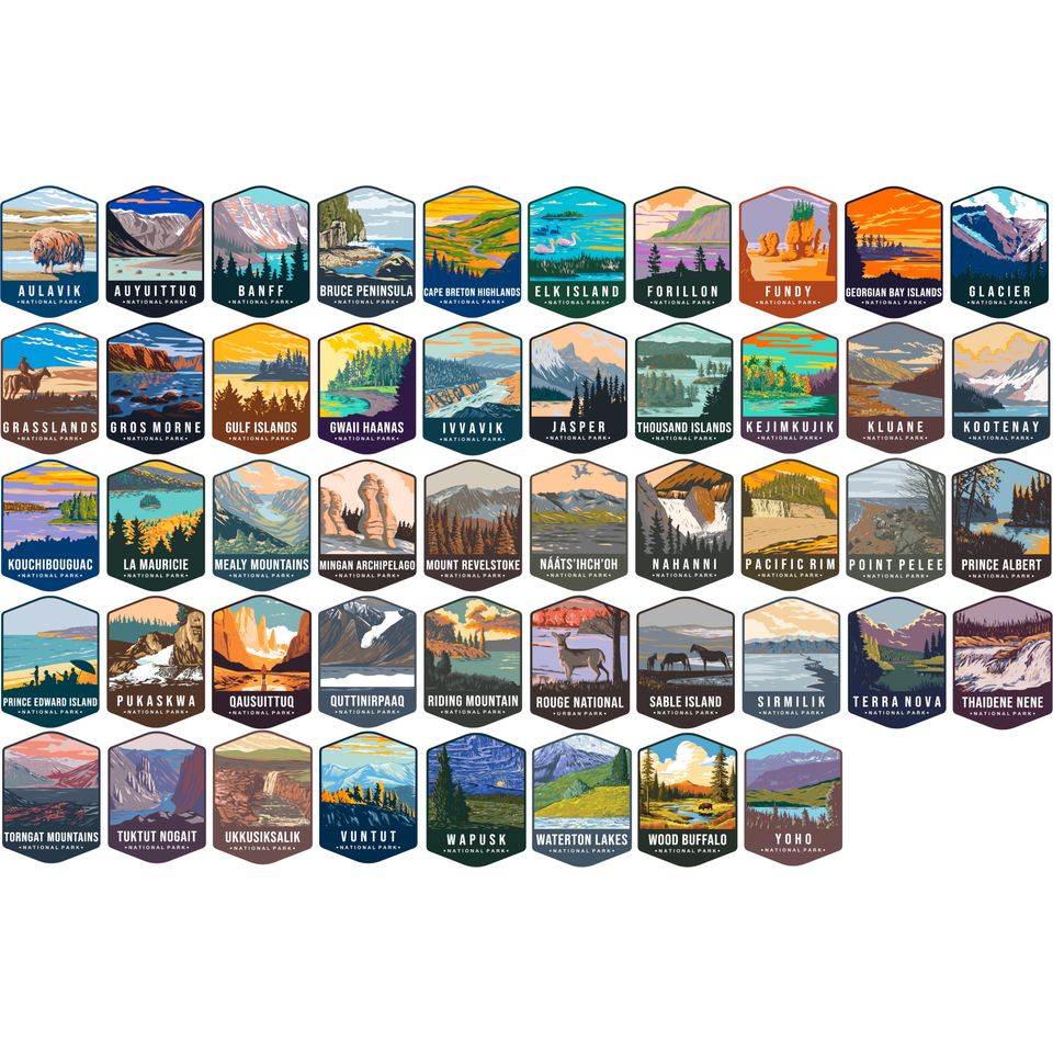 Canada National Park Magnet Collection