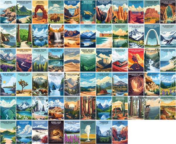 National Park Magnet Collection