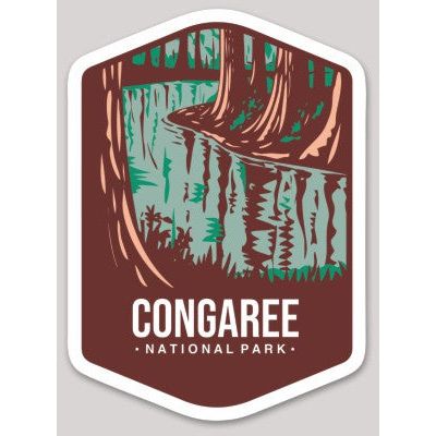 Congaree National Park Die Cut Sticker Large – Emblem Design