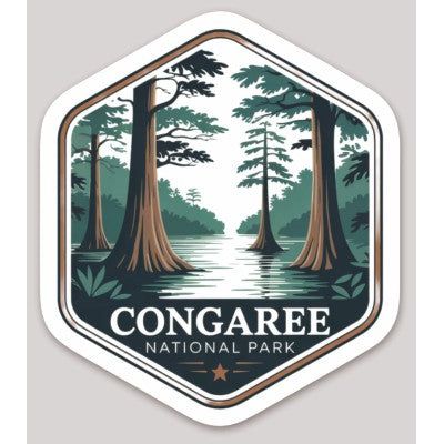 Congaree National Park Die Cut Sticker – Badge