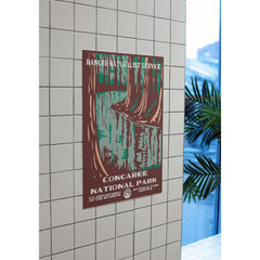 Congaree National Park Poster – Flooded Forest & Tree Reflections – Ranger Header