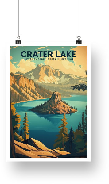 Crater Lake National Park Poster