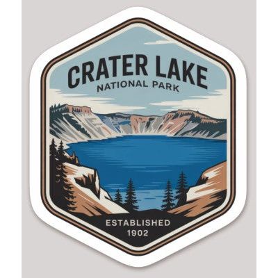 Crater Lake National Park Die Cut Sticker – Badge