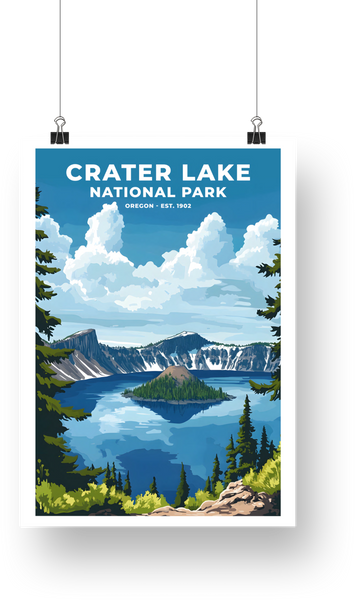 Crater Lake National Park Poster