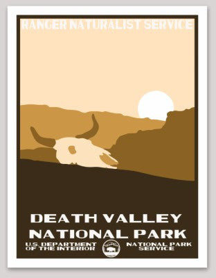 Death Valley National Park WPA Sticker Large