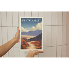 Death Valley National Park Poster – Golden Valley & Purple Peaks