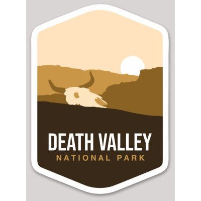 Death Valley National Park Die Cut Sticker Large – Emblem Design