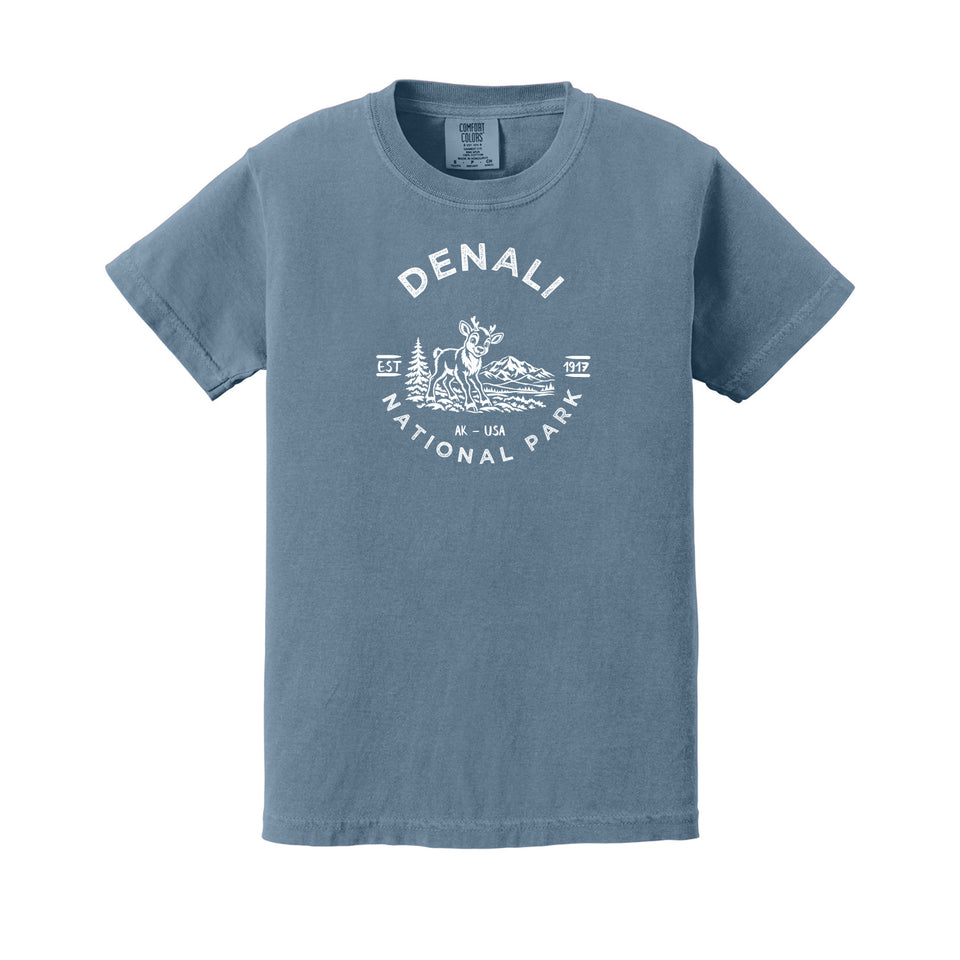 Denali children's Comfort Colors 9018 T-shirt in Blue Jean