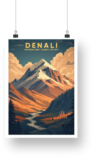 Denali National Park Poster