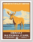 Denali National Park WPA Sticker Large