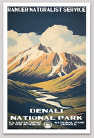 Denali National Park WPA Sticker Large