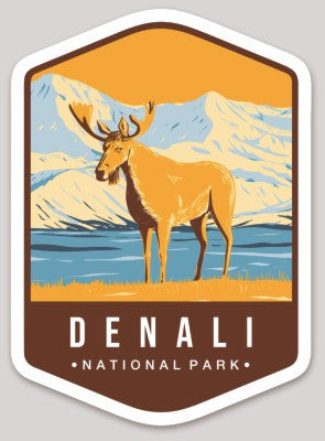 Denali National Park Die Cut Sticker Large