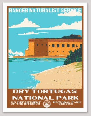 Dry Tortugas National Park WPA Sticker Large