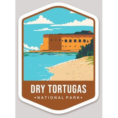 Dry Tortugas National Park Die Cut Sticker Large – Emblem Collection 2
