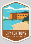 Dry Tortugas National Park Die Cut Sticker Large