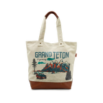 Grand Teton Adventure Canvas Tote Bag