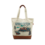Grand Teton Adventure Canvas Tote Bag