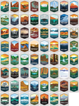 National Park Emblem Sticker Collection 1