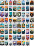 National Park Emblem Sticker Collection 2