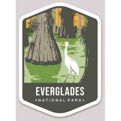 Everglades National Park Die Cut Sticker Large – Emblem Collection 2