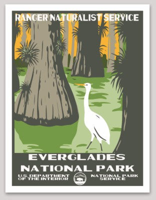 Everglades National Park WPA Sticker Large