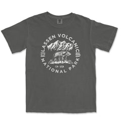 Lassen Volcanic National Park Garment-Dyed T-Shirt in Pepper — corrected mockup