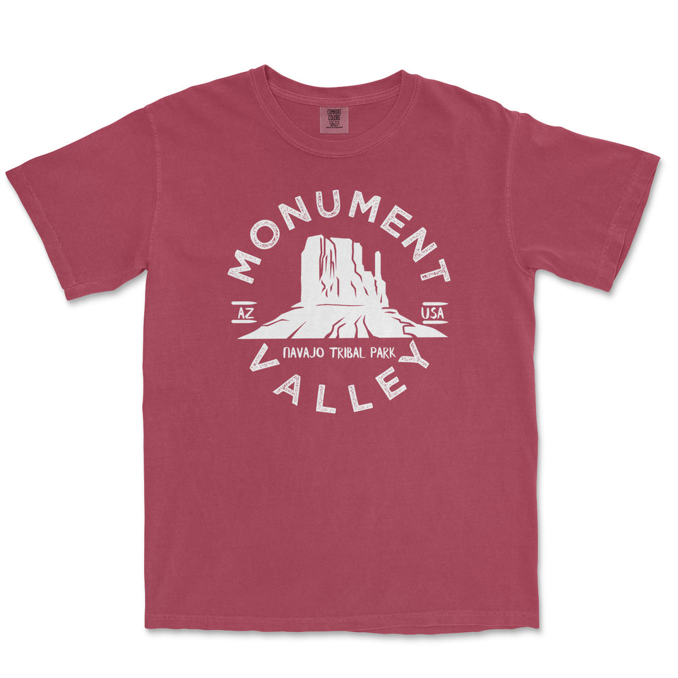 Monument Valley Garment-Dyed T-Shirt in Brick — corrected mockup