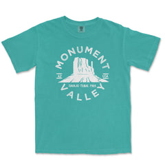 Monument Valley Garment-Dyed T-Shirt in Seafoam — corrected mockup