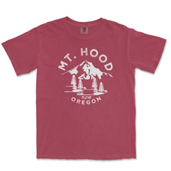 Mount Hood Garment-Dyed T-Shirt in Brick — corrected mockup