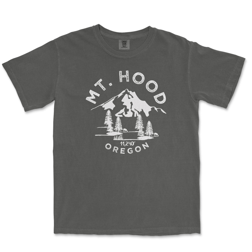 Mount Hood Garment-Dyed T-Shirt in Pepper — corrected mockup