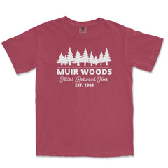 Muir Woods Garment-Dyed T-Shirt in Brick — corrected mockup