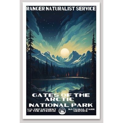 Gates of the Arctic National Park WPA Sticker Large – The National Park ...