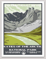 Gates of the Arctic National Park WPA Sticker Large