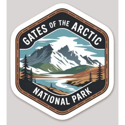 Gates of the Arctic National Park Die Cut Sticker – Badge