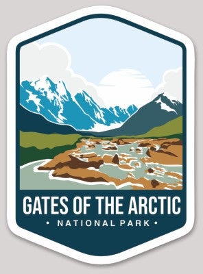 Gates of the Arctic National Park Die Cut Sticker Large