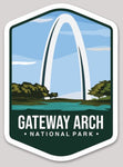 Gateway Arch National Park Die Cut Sticker Large