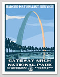 Gateway Arch National Park WPA Sticker Large