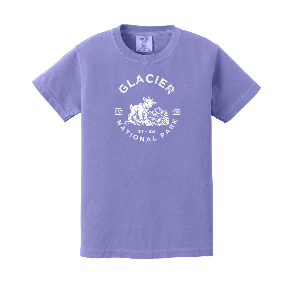 Glacier children's Comfort Colors 9018 T-shirt in Violet
