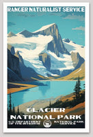 Glacier National Park WPA Sticker Large