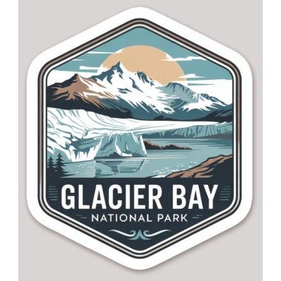 Glacier Bay National Park Die Cut Sticker – Badge