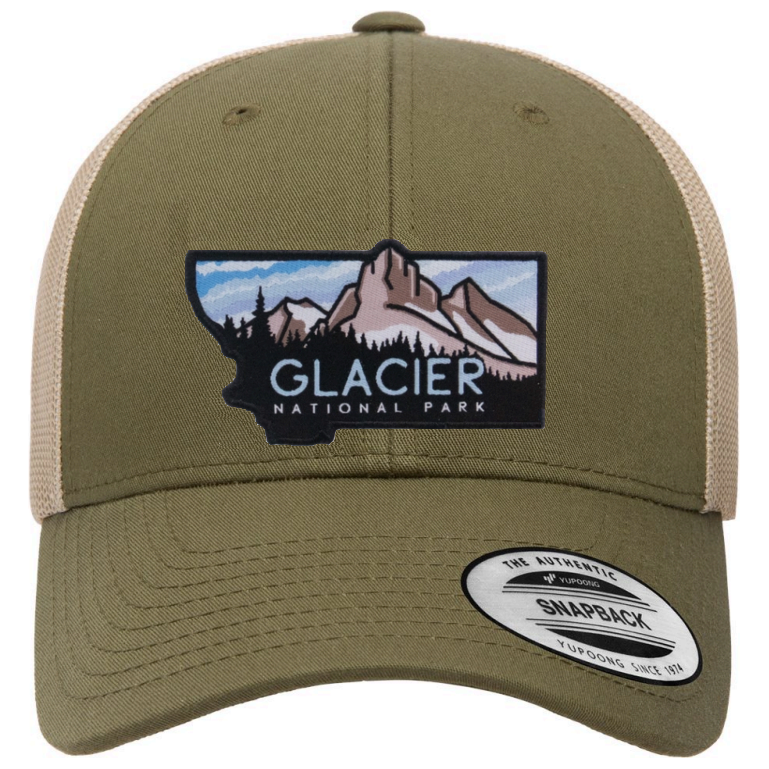 Glacier National Park Mesh Snapback Hat