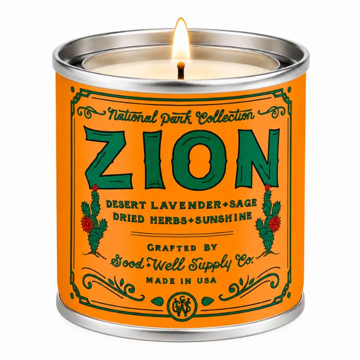 Good & Well Supply Co. Zion National Park Candle — original Faire product photo